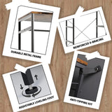 Famovoneer Heavy Duty Garment Rack with Fabric Drawers and LED Light, Freestanding Portable Closet Wardrobe Systems with Shelves for Bedroom, Entryway, Apartment Famovoneer