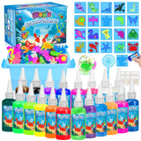 Magic Gel Water Toy Elf: 20 Aqua Squishy Maker DIY Gels with 20 Fairy Animal Mold Kits - 3D Handmade Magical Jelly Pet Craft Set for Kids CL FUN