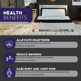 Blissful Nights King e3 Adjustable Bed Base Frame with Head and Foot Incline, Wireless Remote Control, Easy Assembly, and 10 Year Warranty Blissful Nights