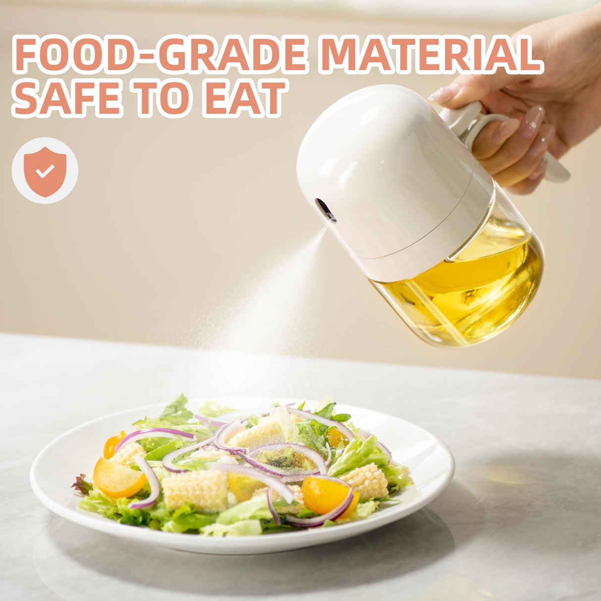 Oil Sprayer for Cooking, 10oz Olive Oil Sprayer Bottle, Kitchen Gadgets for Air Fryer, Canola Oil Spritzer, For Salad Making, Baking, Frying, BBQ MDZF SWEET HOME