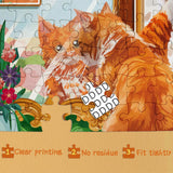 Funny Cat Puzzles for Adults 1000 Pieces, Cat Tiger Jigsaw Puzzle, Kitten Jigsaw Puzzles Animals for Home Decoration IdeaBazar