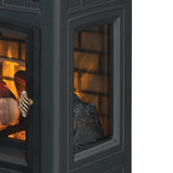 duraflame Freestanding Electric Fireplace Stove Heater with 3D Flame Effect for 1,000 Sq. Ft. Room, Black Duraflame