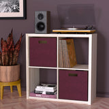 ClosetMaid 4550 Decorative Open Back 4-Cube Storage Organizer, Bleached Walnut ClosetMaid