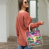 Tontut Diamond Painting kit Handbag Beautiful Scenery DIY Handmade Diamond Pattern Creative Gift Large Capacity Commuting Leisure Bag Tontut