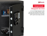 Hornady Fireproof Safe for Guns and Valuables with Keypad Entry - Secure Your Firearms, Cash, Documents, Jewelry and More - 4-6 Digital Keypad Entry, Interior Light and Backup Key - Item 95407 Hornady