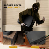 Biometric Gun Safe for Handgun, ≤0.1s Quick Access Pistol Safe 4-Ways Unlock APP/Fingerprint/Numeric Code/Key with Security Cable, Handgun Safe for Nightstand, Home, Bedside, Car - Aluminum Alloy OneTigris