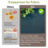 STHOUYN 57" W Faux Leather Loveseat w/ 2 USB, Small Loveseat Sofa w/Side Pockets, Wooden Frame Small Couch w/Metal Legs, Office Mini Couch for Dorm, Bedroom, Apartment (Blue, 2 Seater) STHOUYN