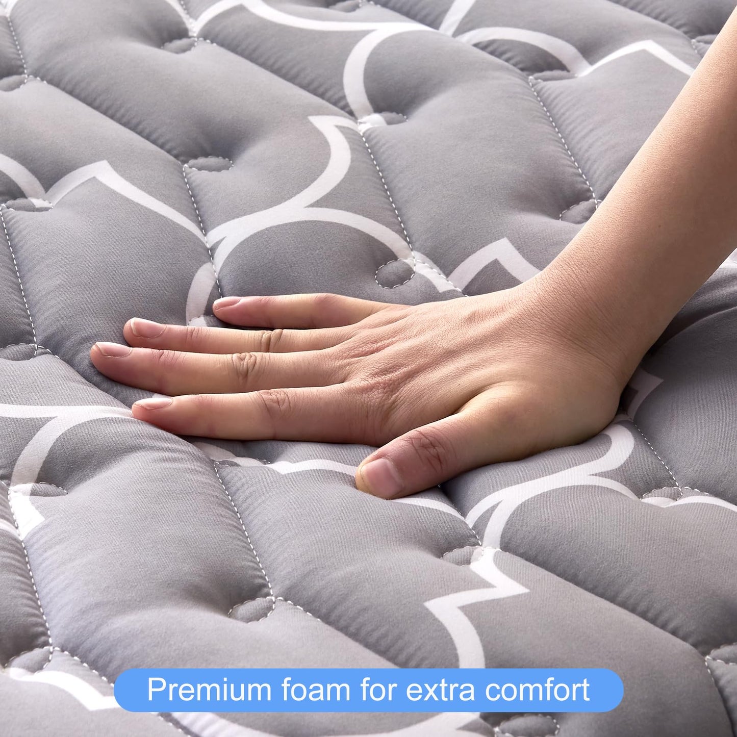 jzbearapt Premium Foam Japanese Floor Mattress Futon Mattress,100% High Density Comfortable Foam, Thicken Tatami Mat Sleeping Pad, Ideal for Comfort and Support, Queen (80" X 60")