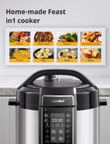 COMFEE’ Pressure Cooker 6 Quart with 13 Cooking Functions, Olla de Presion Non-Stick Pot Yogurt Maker Rice Cooker Slow Cooker Sauté Steamer, Healthy Ceramic Inner Pot COMFEE'