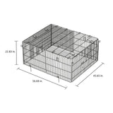 TRIXIE Rabbit Cage - 34 cu. ft., Outdoor Pen Extends Rabbit Hutch and Chicken Coops, Ideal for Small Animals, Bunny, Guinea Pigs, Chickens TRIXIE