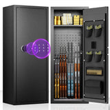 Bonusall 10-14 Rifle Gun Cabinet,Rifle Safe Cabinets for Home Storage,Home Gun Locker for Rifles and Shotguns with Firproof, Gun Safes & Cabinets with Adjustable Shelves & Handgun Pockets Bonusall