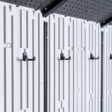 Lifetime Outdoor Storage Shed, 8x10 Ft, Desert Sand, Resin Tool Shed with Lockable Doors and Steel-Reinforced Walls Lifetime