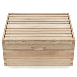 Honey Keeper Beehive 10 Frame Kit Super Box and 10 Deep Frames with Foundations for Langstroth Beekeeping Honey Keeper