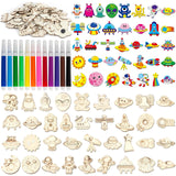 36 Outer Space Wooden Magnet Painting Craft Kit DIY Kids Astronaut Arts Crafts Painting Kit for Kids DIY Creativity Art Supplies for Boys Girls Party Favor Ages 4-8 8-12 Birthday Summer Crafts Gifts gisgfim