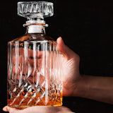 1PCS 33.8 oz Diamond Decanter Whiskey Decanter Crystal Whiskey Bottle – For Whiskey, Bourbon, Scotch and Spirits XXYXXY