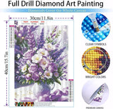 MOMDEDP Rose Diamond Painting Kits for Adults,Rose Diamond Art Kits for Adults,Flowers Gem Art Kits for Adult Full Round Drill Diamond Dot Gem Art Kit for Adult for Home Wall Decor 16x12inch MOMDEDP