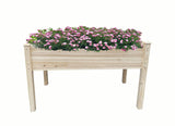 BTExpert 4ft Wooden Raised Garden Bed with Legs, 48x24x30in Elevated Planter Box Stand for Vegetable Flower Backyard, Patio, Balcony Large Wood Raised Beds Liner Outdoor - 30 in Height BTEXPERT