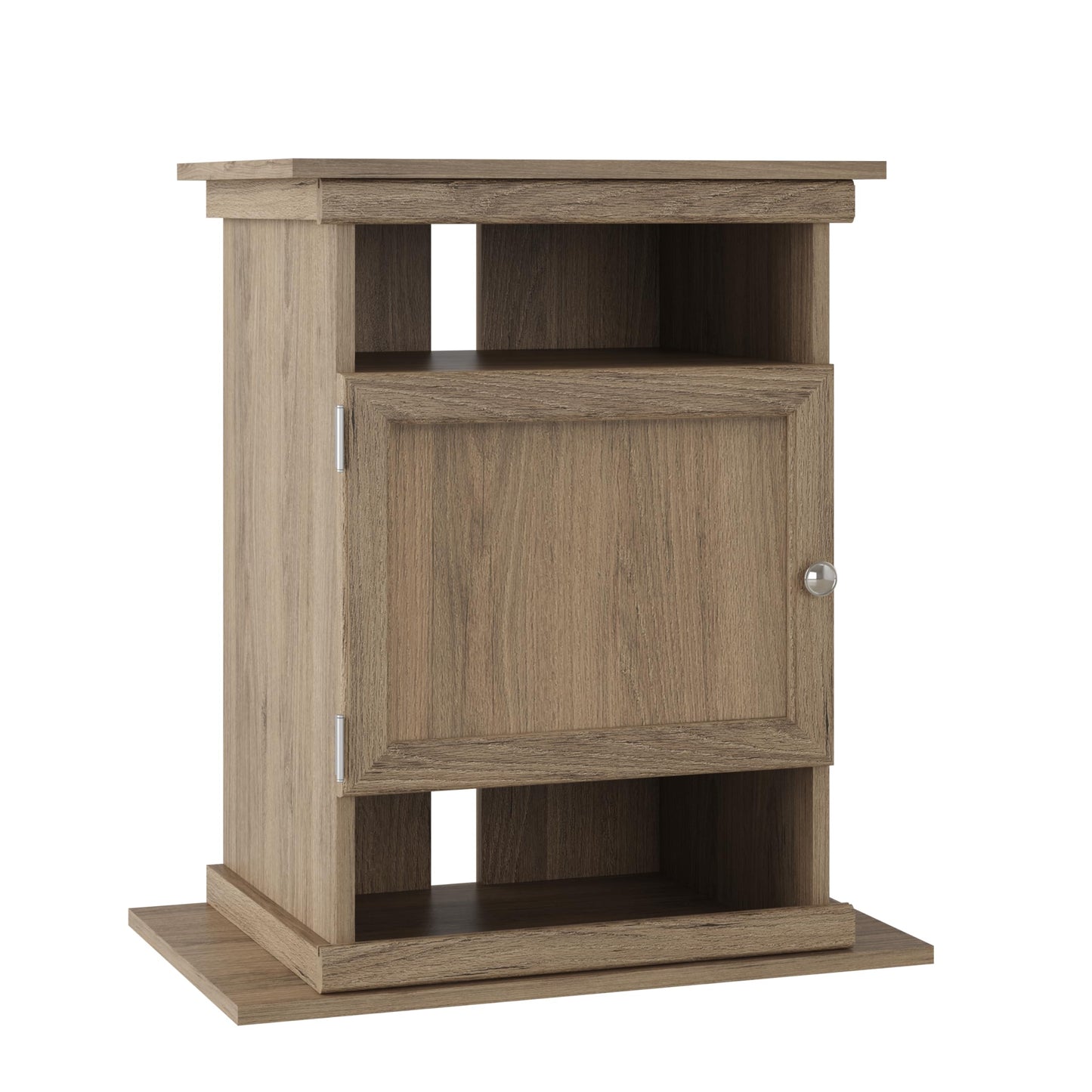 Ollie & Hutch Flipper 10/20 Gallon Aquarium Stand, Rustic Oak