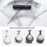 CAMATTO 14 PCS Blending Stumps and Tortillions Paper Art Blenders Tool with Sandpaper Pencil Sharpener Pointer Compressed Charcoal Sticks for Student Artist Charcoal Sketch Drawing Shading CAMATTO