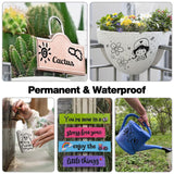 DAPAWIN Black Paint Pen Permanent Markers Waterproof -4 Black paint markers,paint marker for Metal,Rocks,Wood,Plastic,Tire,Glass,Fabric,label,Medium Tip,Oil Based Paint Markers Black Markers Permanent DAPAWIN