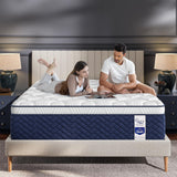 RRESTA Queen Mattress 14 Inch - Hotel Collection Hybrid Mattress with 5-Zone Support, Luxury Sleep Comfort, Extra Back & Hip Support, Fiberglass-Free, CertiPUR-US Certified, 365-Night Trial RRESTA
