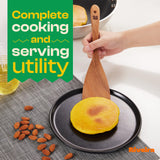 Riveira Walnut Wooden Spoons for Cooking Set of 6 – Natural Walnut Wooden Cooking Utensils, Wooden Spatula, Wooden Spoon - Premium Quality Wooden Utensil Set for Non-Toxic Cooking Riveira