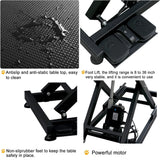 Afqxf Electric Lift Pet Grooming Table, Heavy Duty Professional X-Type Electric Lift Dog Grooming Table for Large Dogs, with Overhead Arm, Clamps and Two Grooming Noose, 50''/ Black Afqxf