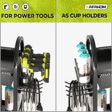 KAFAHOM Power Tool Cart with Charging Station, Rolling Cart with Drawer, Heavy Duty Power Tool Organizer with 360 Silent Wheels, Storage for Garage, Warehouse & Repair Shop KAFAHOM