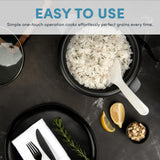 Aroma Housewares 1.5Qt. Rice & Grain Cooker (ARC-363NGB),Black,6-Cup Cooked / 3-Cup Uncooked AROMA