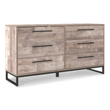 Signature Design by Ashley Neilsville 6 Drawer Dresser, Light Brown Signature Design by Ashley