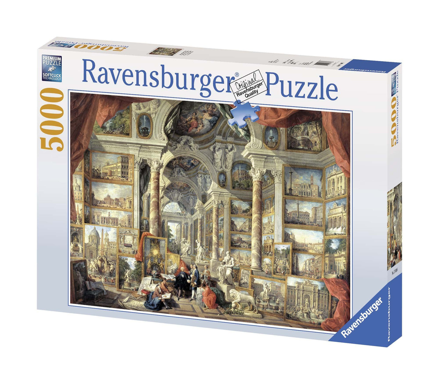 Ravensburger Views of Modern Rome 5000 Piece Jigsaw Puzzle for Adults - Unique Handcrafted Tooling | Premium Durable Blueboard | Frustration-Free Fit | Ideal Gift for Puzzle Enthusiasts