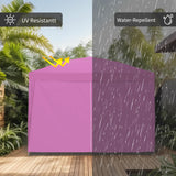 GDY 10x10ft Pop-up Paint Tent, Pink Canopy Tent, Instant Shelter Portable Outdoor Canopies with 4 Removable Side Walls.… GDY