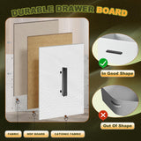 EKNKOZY Nightstand 2 Drawer Dresser, Set of 2 Vertical Side Table with Fabric Drawers and 2 Side Hooks, End Table, Bedside Table, Night Stand and Small Dresser for Bedroom, Hallway, Entryway, White EKNKOZY