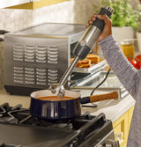 GE Immersion Blender | Handheld Blender for Shakes, Smoothies, Baby Food & More | Includes Whisk & Blending Jar | 2-Speed | Interchangeable Attachment for Easy Clean | 500 Watts | Stainless Steel GE