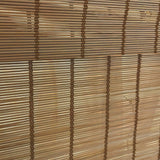 MOOD Custom Bamboo Shades | Modern | Top Down Bottom Up Cordless | Bamboo Roman Shades for Windows and Doors (Natural Woven) | Modern Camel (Sheer) | 31" W x 60" H Mood