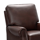 Abbyson Living Traditional Leather Pushback Recliner, Red Abbyson Living