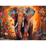 Lophomie Diamond Art Kits for Adults, 5D DIY Elephant Diamond Painting Kits for Adults Beginners, Diamond Dots Kits Gem Arts Crafts for Home Wall Decor 16x12 Inch Lophomie