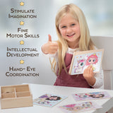 TOYLI 4-in-1 Princess Jigsaw Puzzles for Kids, Wood Puzzles for Kids Ages 3-5 48 Piece Wooden Puzzles for Toddlers 3-5, Wooden Puzzles for Toddlers, Essential Skills Gift for Girls Princesses TOYLI