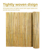 Natural Bamboo Slat Screening,6FT x 13FT Bamboo Fence Panel for Garden Privacy Fence Screen for Indoor or Outdoor (1.8m x 4m Approx) Gardgue