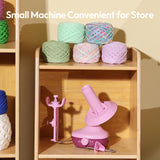Etcokei Yarn Winder, Electric Yarn Ball Winder for Crocheting, Compact Yarn Cake Winder with Strong Tension Stepless Speed, Automatic Yarn Spinner Wool Winder, Ideal Helper for Knitting Lovers(Purple) Etcokei