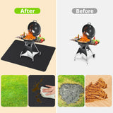 McKuk 70 x 48 inches Under Grill Mats for Outdoor Grill, Easy to Clean Reusable Grill Mat for Deck, Double-Sided Fire Resistant,Water Resistant and Oil Proof, Fit for Indoor Fireplace Mat Fire Pit Mat McKuk