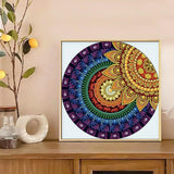 MVVMTOP Diamond Art Painting Kit, DIY Mandala 5D Special Shape Crystal Diamond Partial Diamond Art Painting Mosaic Making Craft, Suitable for Home Wall Decor Art Holiday Gift, AT127 MVVMTOP