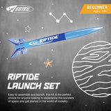 Estes 1403 Riptide Rocket Launch Set, Prebuilt Beginner Flying-Rocket-Model Set for Ages 10+, Includes Launch Pad System Estes