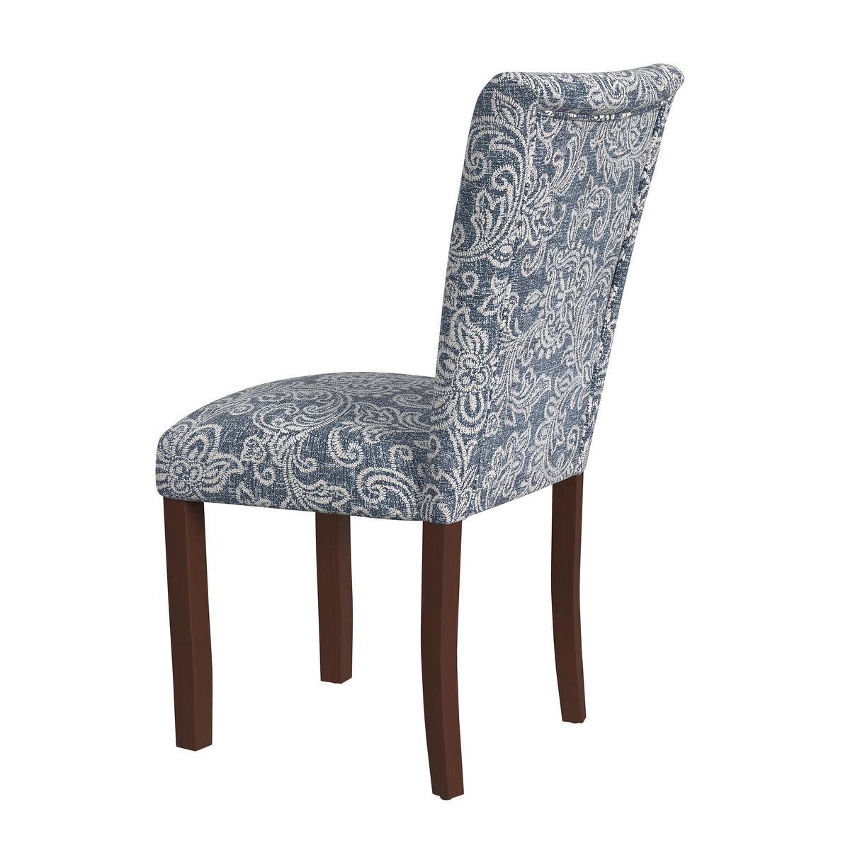 HomePop Classic Parsons Dining Chair -Denim Jacobean Print (Set of 2) HomePop