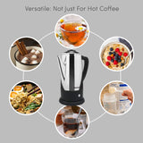 Elite Gourmet EC812 Electric 12-Cup Coffee Percolator with Keep Warm, Clear Brew Progress Knob Cool-Touch Handle Cord-less Serve, Stainless Steel Elite Gourmet