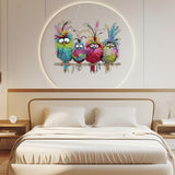 Diamond Art Hanging Kit for Adult,Special Shaped Rhinestone,DIY Acrylic 5D Diamond Art Painting Window Pendants Home Garden Wall Hanging Kits Hanging Ornament,Double Sided. (Bird) JJFox