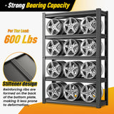 LLIIFFEE 72" H|59.1" W Storage Shelves Heavy Duty Adjustable 5 Tier Garage Shelving 3000 lbs Metal Shelf Industrial Utility Rack for Warehouse, Pantry, Basement, Workshop Storage & Organization LLIIFFEE