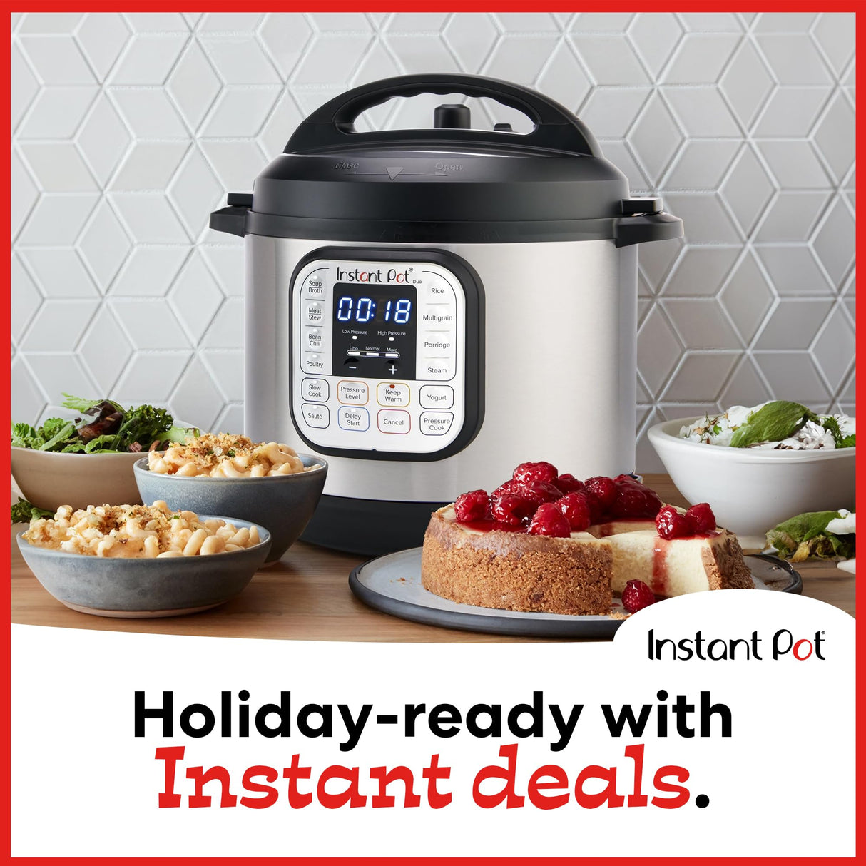 Instant Pot Duo 7-in-1 Electric Pressure Cooker, Slow Cooker, Rice Cooker, Steamer, Sauté, Yogurt Maker, Warmer & Sterilizer, Includes App With Over 800 Recipes, Stainless Steel, 8 Quart Instant Pot