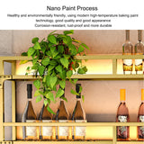 Wine Rack Wall Mounted Bar Shelves with Hanging Wine Glass Rack Liquor Bottle Display Shelf with LED Light Floating Bar Shelves Whiskey Shelf Kitchen Wall Cabinet for Home Bar Dining Room Cafe(Color:G JOSIAHCQ