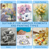 ESRICH Stretched Canvas for Painting, 2 Pack 9x12 Inch Canvas Value Pack,Primed Acid-Free Cotton Blank Canvases, Painting Canvas for Oil & Acrylic Paint. ESRICH